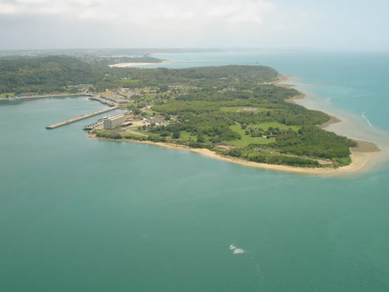 Base Naval de Aratu, localizada no litoral baiano