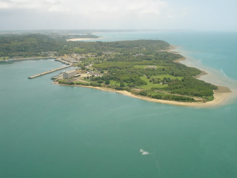 Base Naval de Aratu, localizada no litoral baiano
