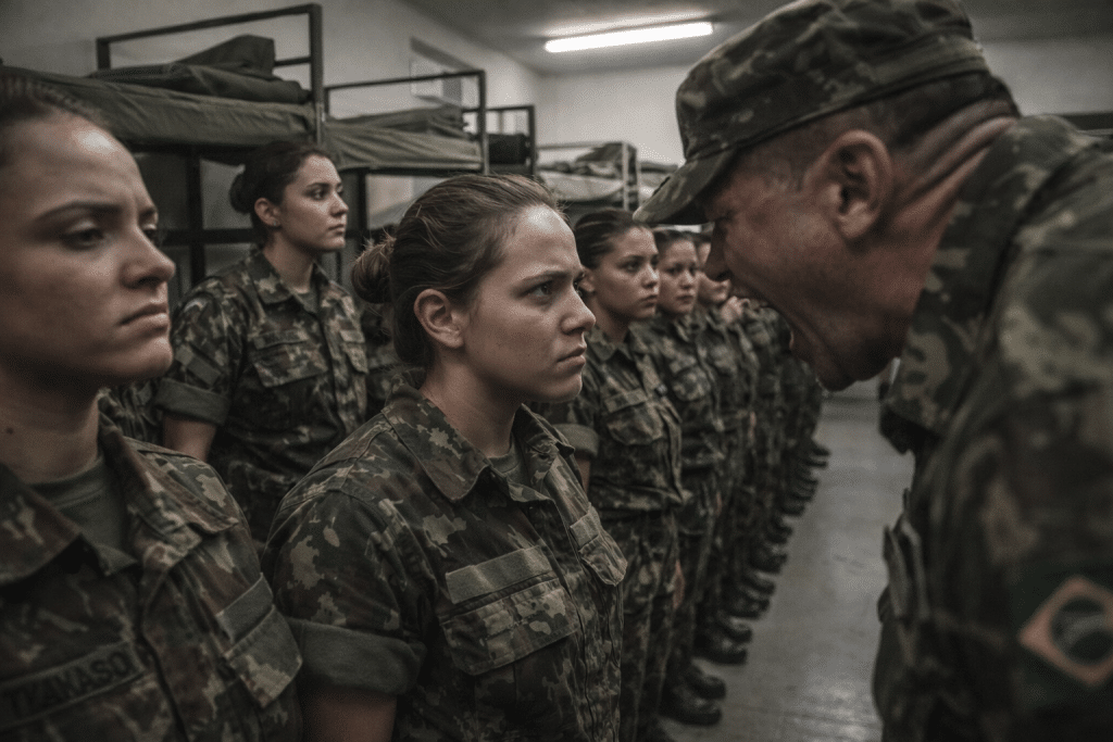 Abuso no serviço militar feminino (Imagem ilustrativa, criada por IA)
