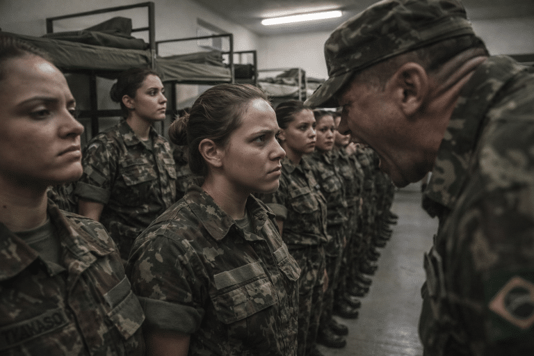 Abuso no serviço militar feminino (Imagem ilustrativa, criada por IA)
