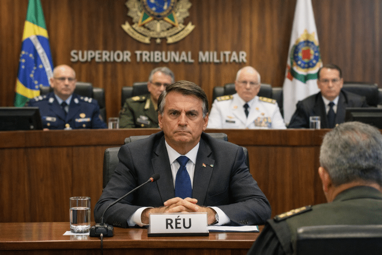 Bolsonaro réu no STM´(Imagem ilustrativa, gerada por IA)