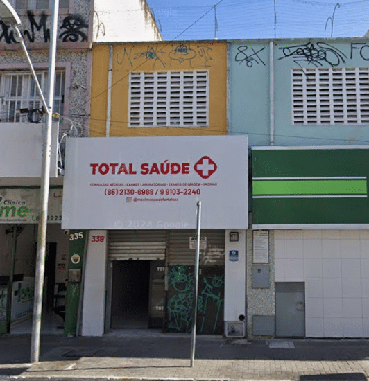 Filial da empresa Total Saúde na Rua Doutor João Moreira, centro de Fortaleza (Imagem: Google Street View)