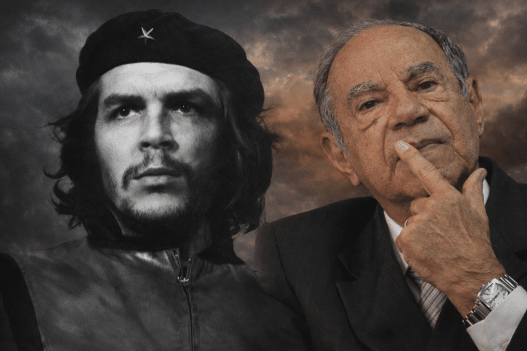 Ernesto "Che" Guevara (esq.) e Carlos Alberto Brilhante Ustra (dir.)
