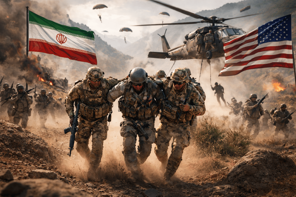 Resgate de piloto americano no Irã (Imagem ilustrativa, gerada por IA)
