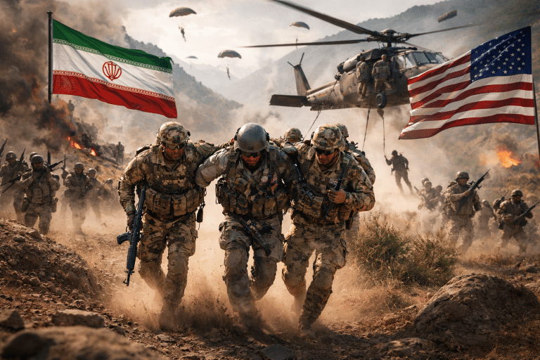 Resgate de piloto americano no Irã (Imagem ilustrativa, gerada por IA)