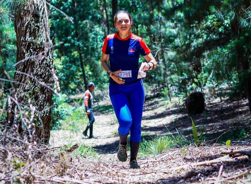 A 3º Sargento Juliane Heinrichs Peres competindo (Imagem: 5º GAC AP)