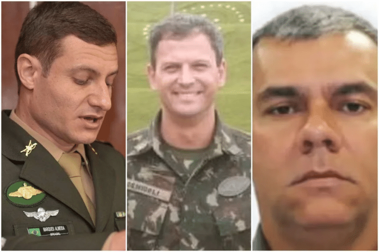O tenente-coronel Guilherme Marques de Almeida, o subtenente Giancarlo Rodrigues e o major da reserva Ângelo Denicoli foram presos nesta sexta (10)