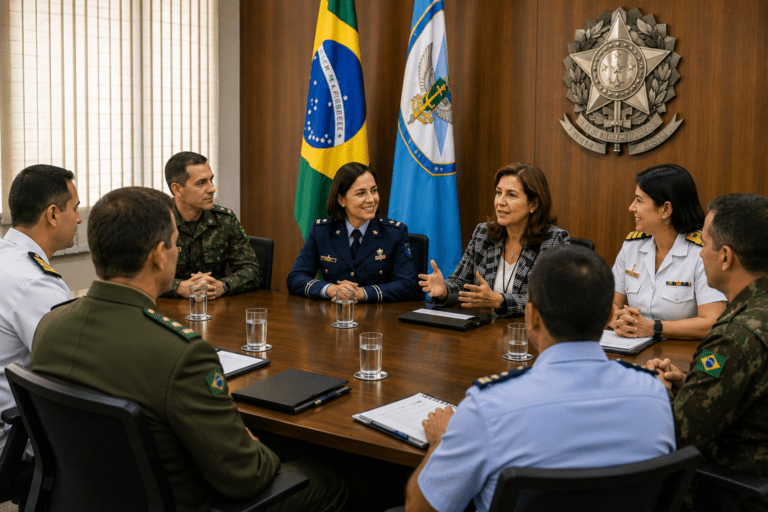 Ação da Justiça Militar conscientiza sobre a presença de mulheres nas Forças Armadas (Imagem ilustrativa, gerada por IA)
