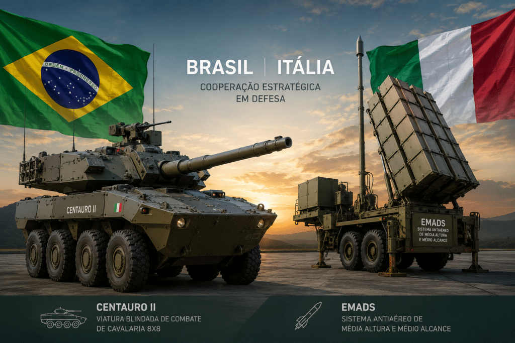 Brasil e Itália cooperação de defesa (Imagem ilustrativa, gerada por IA)