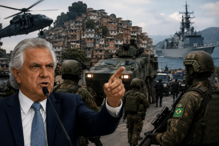 Ronaldo Caiado defende uso das Forças Armadas contra PCC e Comando Vermelho