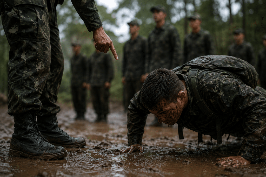Castigo físico contra recruta
