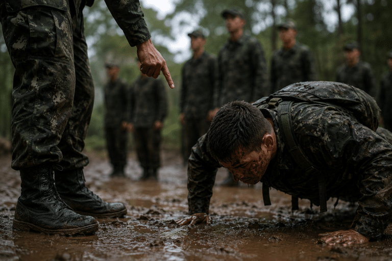 Castigo físico contra recruta