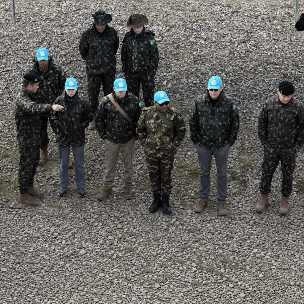 Equipe da ONU na barragem da Arvorezinha (Imagem: Bagé 24 H)