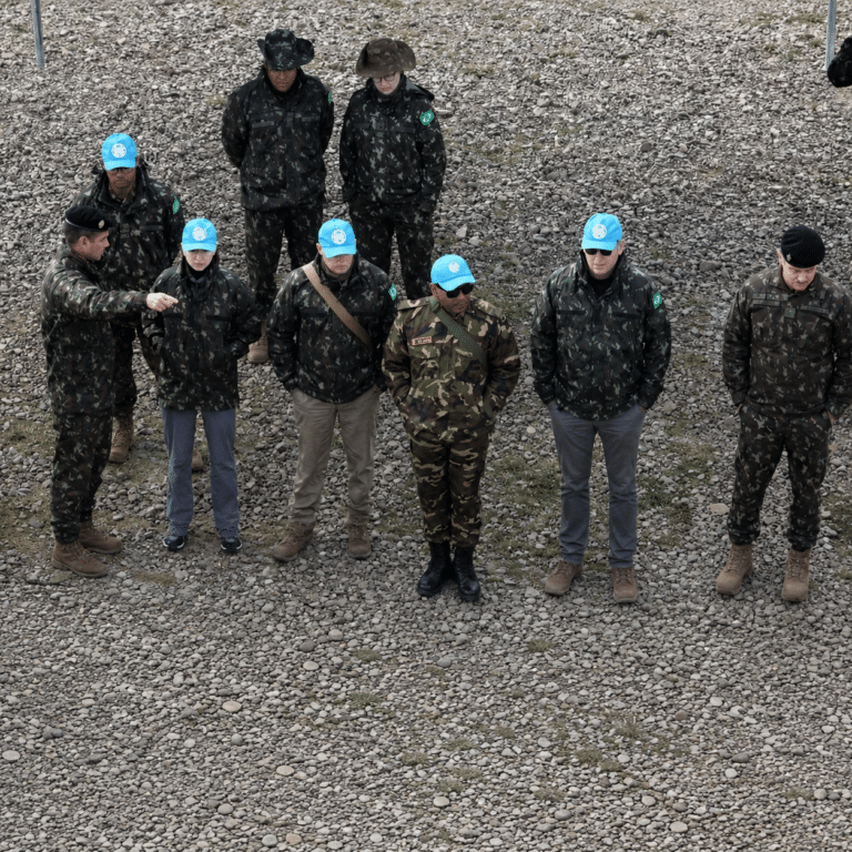 Equipe da ONU na barragem da Arvorezinha (Imagem: Bagé 24 H)
