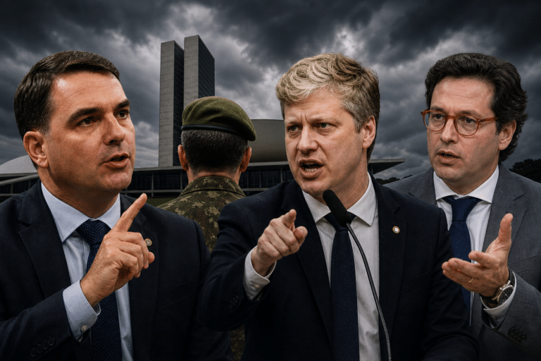 Flávio, Van Hatten e Wajgarten atacam generais (Imagem ilustrativa, gerada por IA)