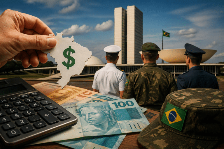 Isenção IR para militares avança no Congresso (Imagem ilustrativa, gerada por IA)