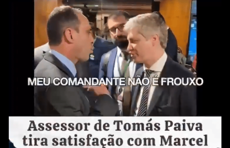 Marcel Van Hatten e general Emílio Vanderlei Ribeiro (reprodução)