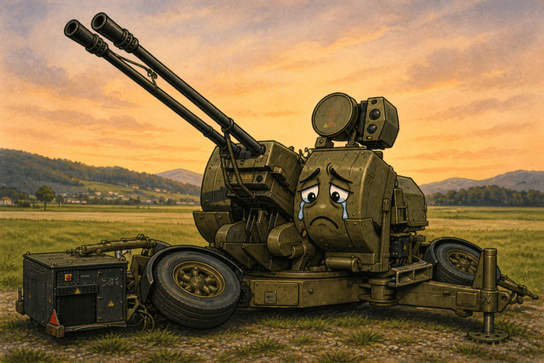 Oerlikon se despede do Exército (Imagem ilustrativa, gerada por IA)
