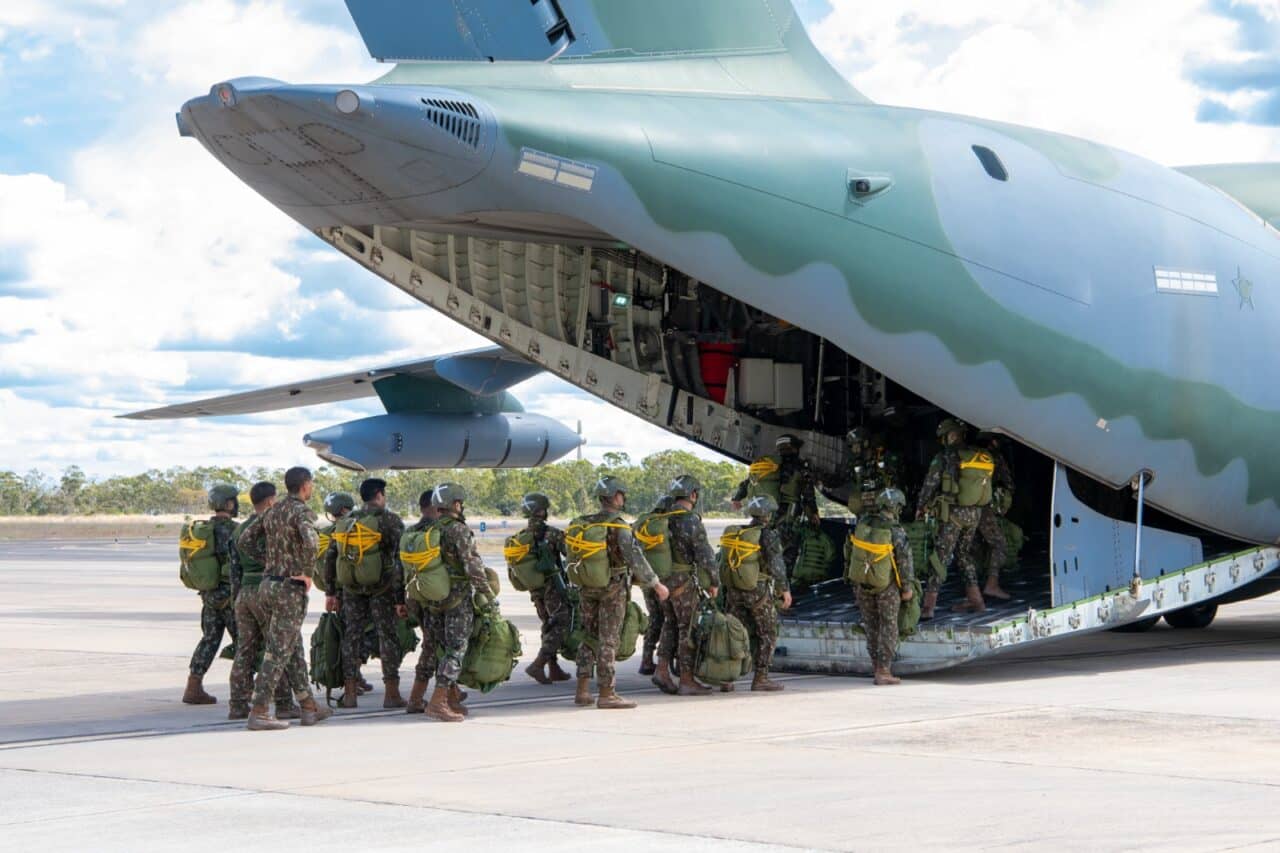 KC 390 foi utilizado na Operação Escudo-Tínia
