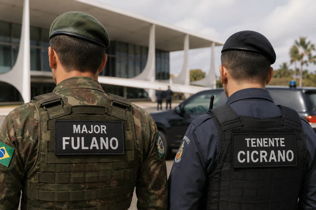 GSI nomeia Major 'fulano' e tenente 'cicrano' - Imagem ilustrativa, gerada por IA