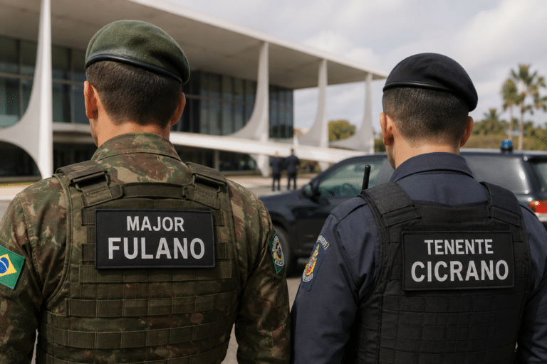 GSI nomeia Major 'fulano' e tenente 'cicrano' - Imagem ilustrativa, gerada por IA