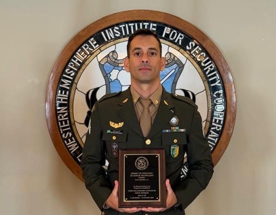 Mateus Machado Tavares Duarte foi o primeiro colocado em curso de adjunto de comando nos EUA