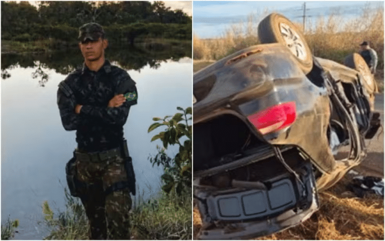 o Soldado Jean Alcantara dos Santos faleceu no local