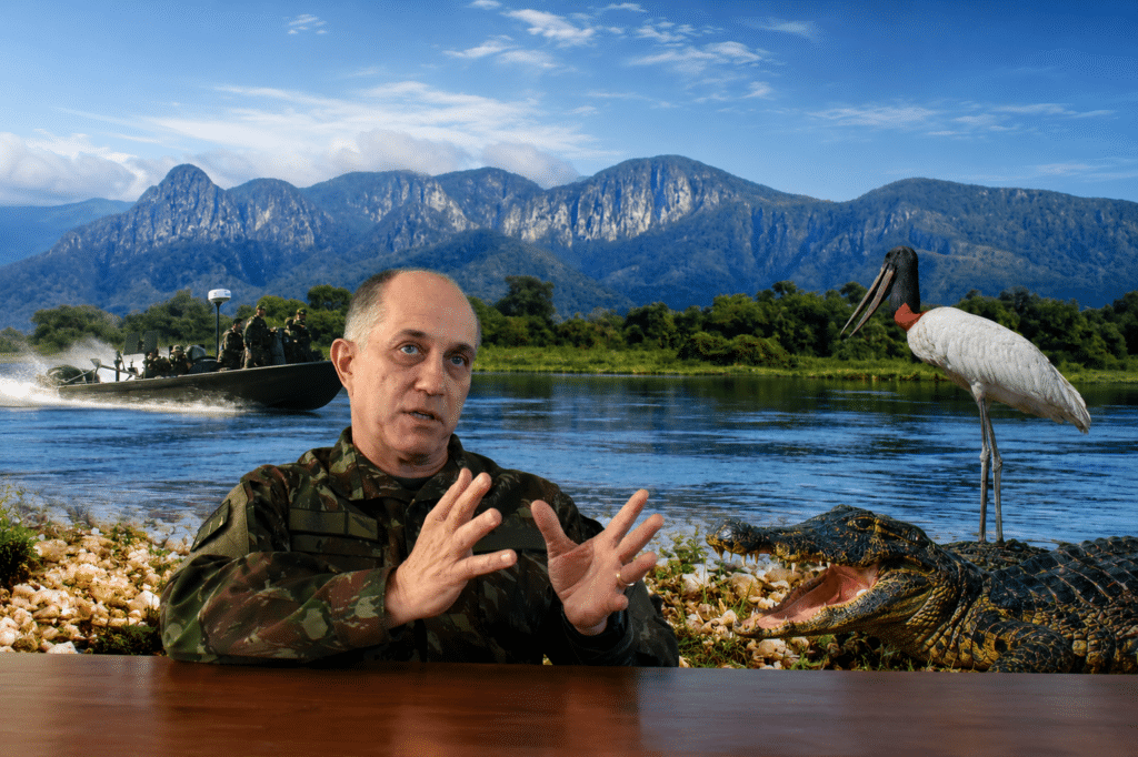 Comandante do CMO e imagens do Pantanal