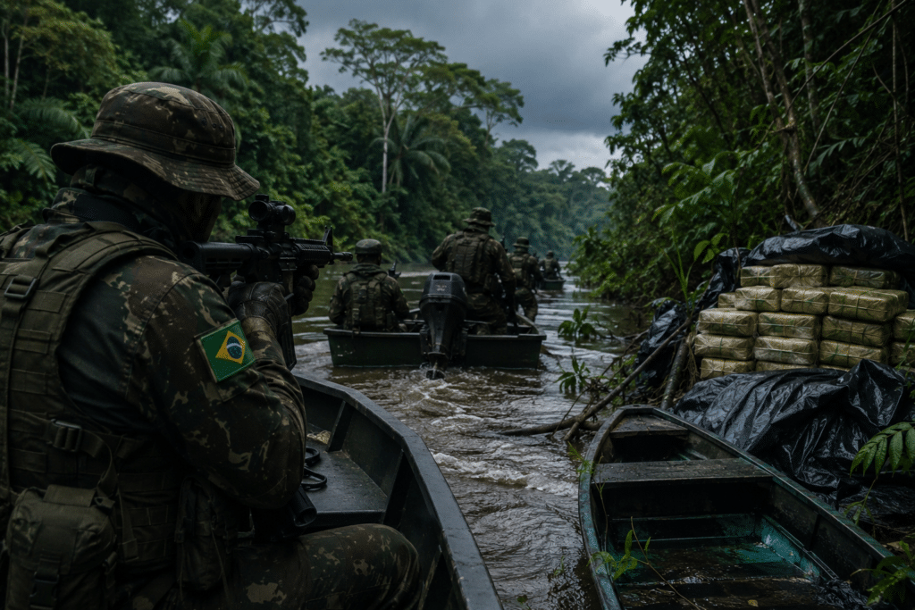 Conflitos do Exército com narco-guerrilheiros na fronteira com a Colômbia
