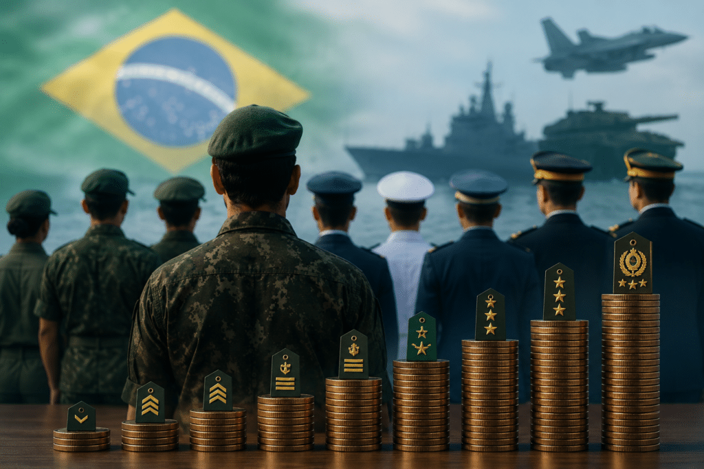 Diferença salarial nas Forças Armadas
