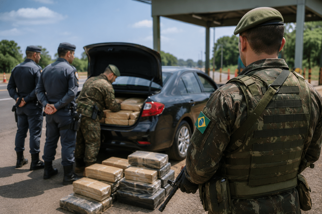 PMs transportavam 194 kg de haxixe e foram presos pelo Exército no MS