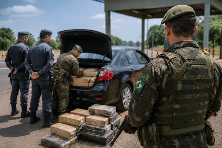 PMs transportavam 194 kg de haxixe e foram presos pelo Exército no MS