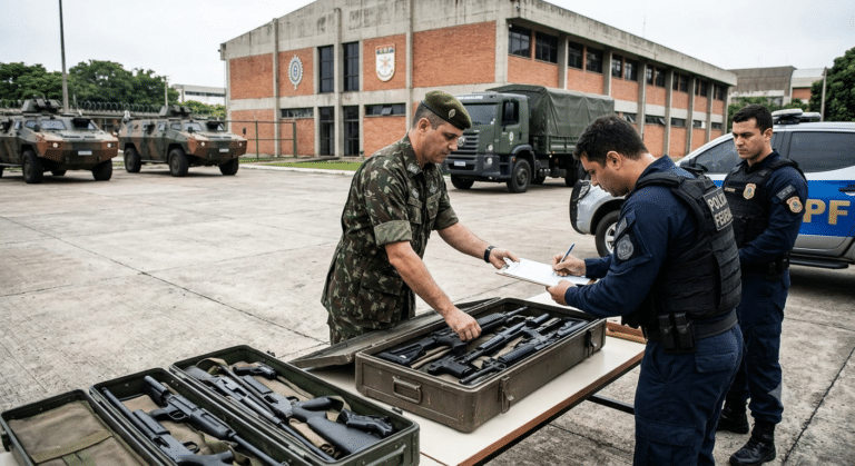 Militares entregam armas de Bolsonaro à PF