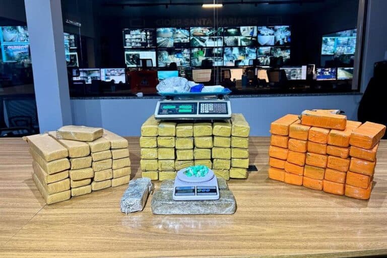 Drogas apreendidas com militar do Exército em Santa Maria