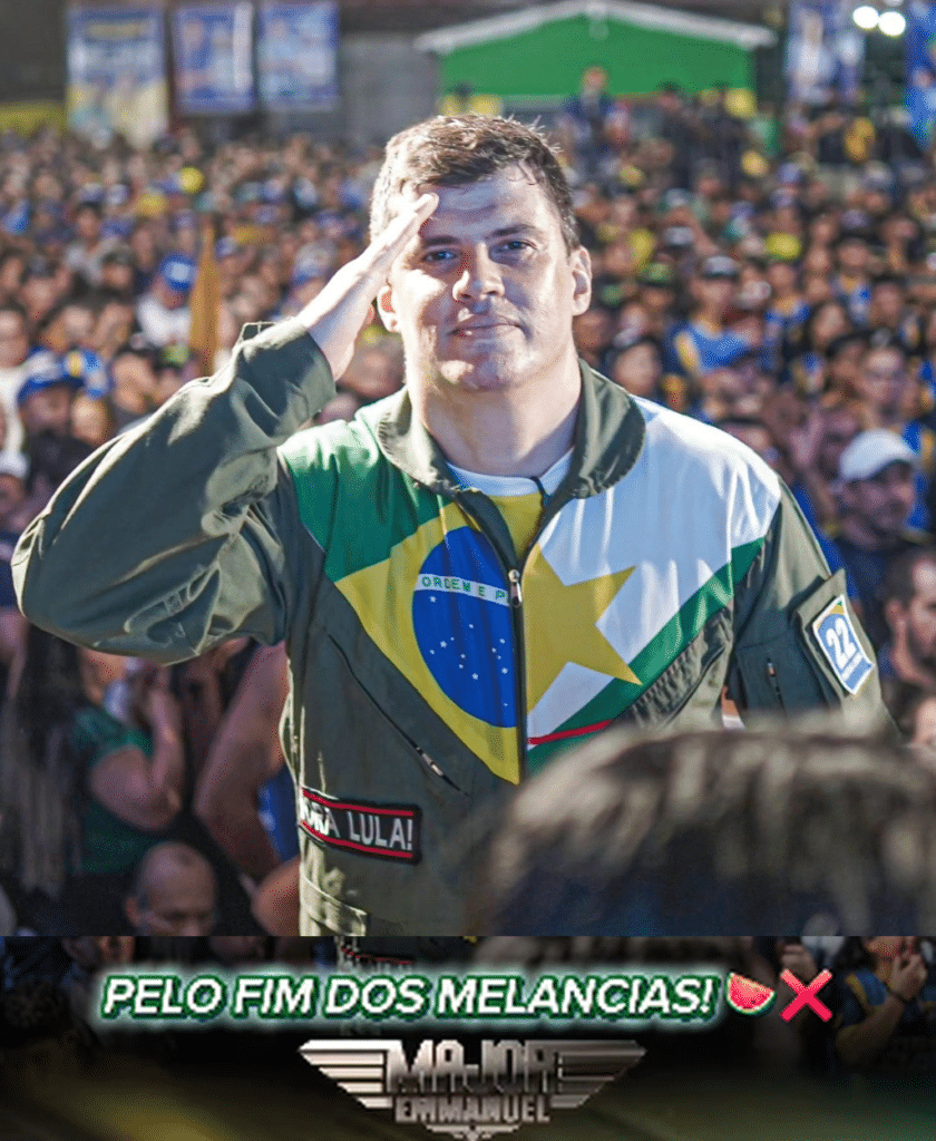 Major da FAB Emmanuel Novaes faz campanha pelo "fim dos melancias"