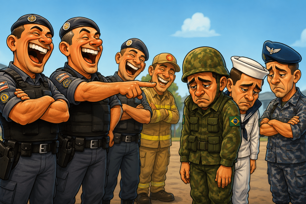Projeto que dobra tempo de serviço contabilizável por policiais e bombeiros militares exclui militares das Forças Armadas