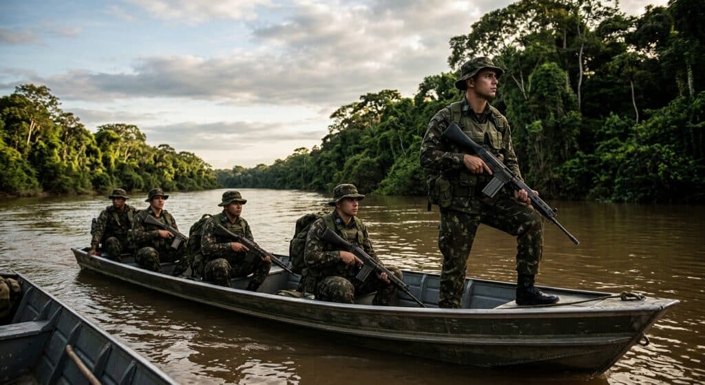 Exército intensifica patrulhamento na fronteira com a Colômbia