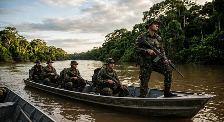 Exército intensifica patrulhamento na fronteira com a Colômbia