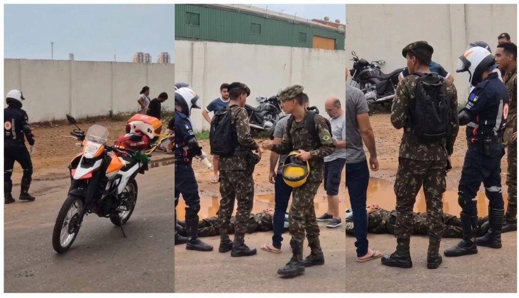Acidente deixa militares feridos em Porto Velho
