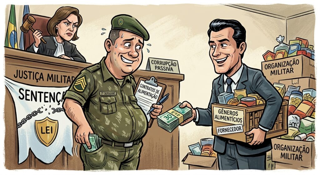 Sargento recebeu suborno de fornecedor