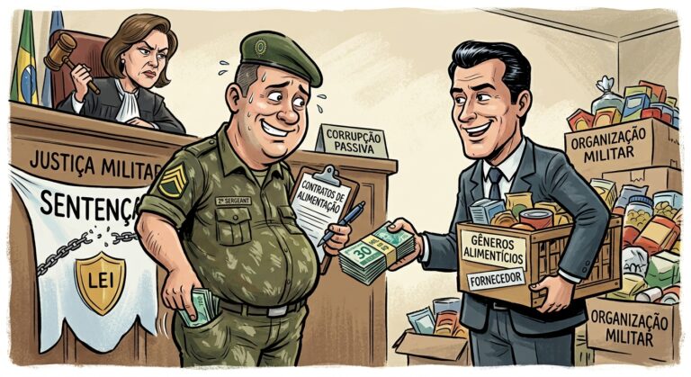 Sargento recebeu suborno de fornecedor
