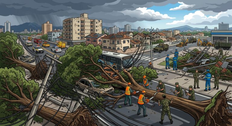 Devastada por vendaval, Campo Grande deve recorrer ao Exército