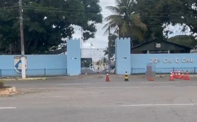 23º Companhia de Engenharia de Combate, Exército de Ipameri (Foto: Reprodução – TV Anhanguera)
