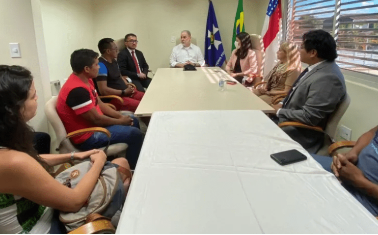 Procurador-geral da República, Augusto Aras, em reunião em Tabatinga, no Amazonas
Reprodução/Ministério Público Federal