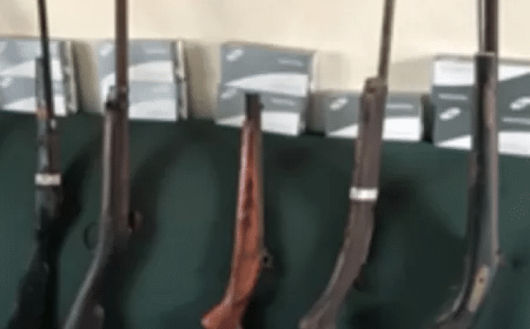 Armas encontradas em casa de atirador na Grande São Paulo
Imagem: Reprodução