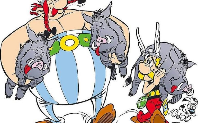 ASTERIX OBELIX E JAVALIS