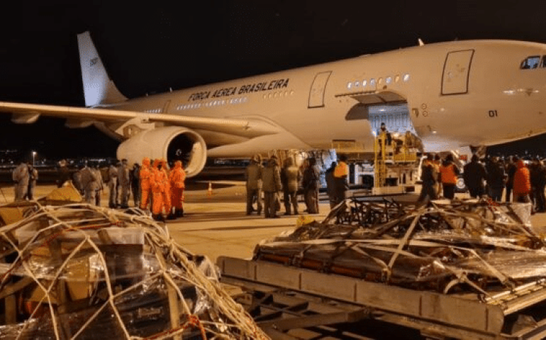 O avião da FAB chegou na Turquia na sexta-feira 10 e retornou ao Brasil neste domingo | Foto: Divulgação