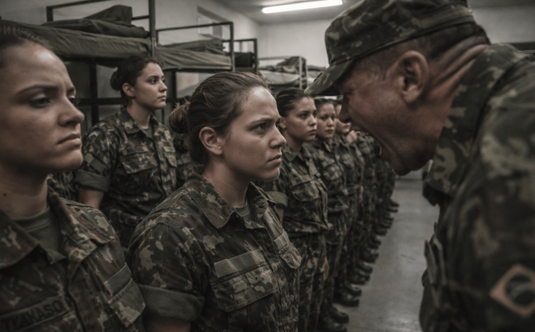Abuso no serviço militar feminino (Imagem ilustrativa, criada por IA)