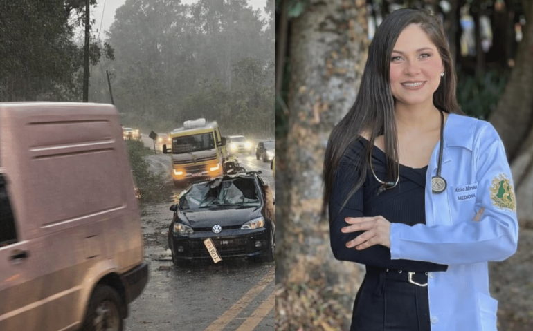 Acidente foi na rodovia Osvaldo Cruz (Imagem: Defesa Civil/SP)
Alzira Moreno (33) era médica da FAB (Imagem: reprodução)