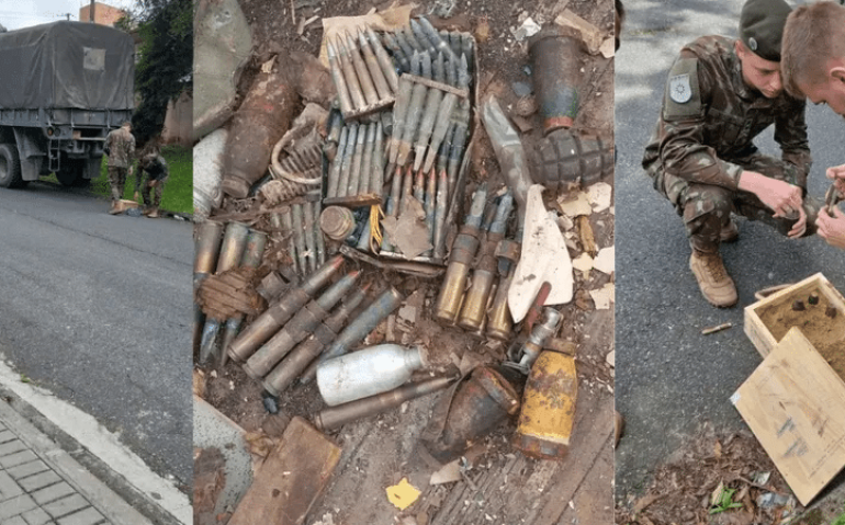 Arsenal é encontrado durante demolição
Foto: Divulgação
